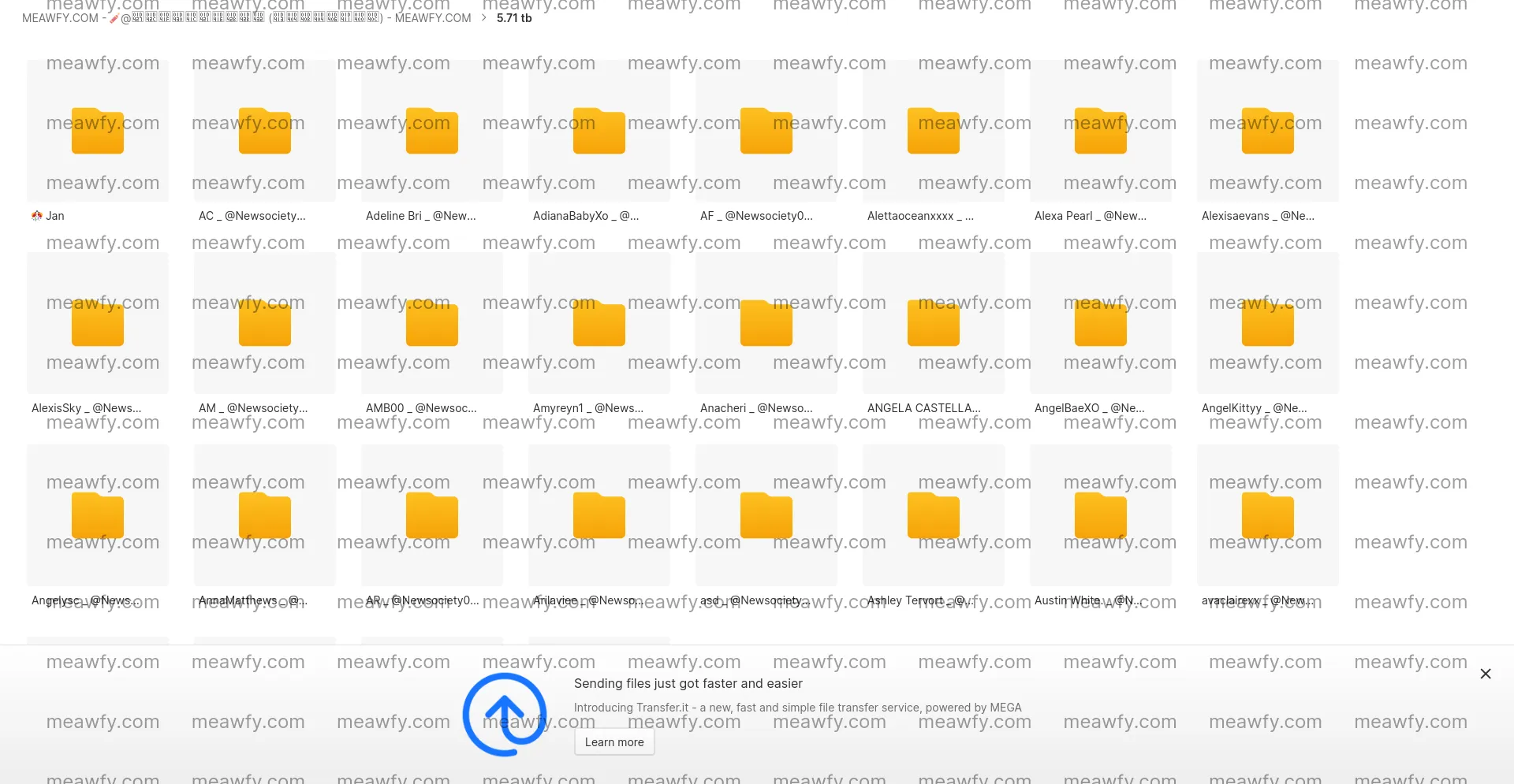 🧨@𝐧𝐬𝐟𝐰𝐜𝐡𝐞𝐫𝐫𝐲 (𝐓𝐄𝐋𝐄𝐆𝐑𝐀𝐌) [8usk] - 5.405 TB Mega Folder | Meawfy