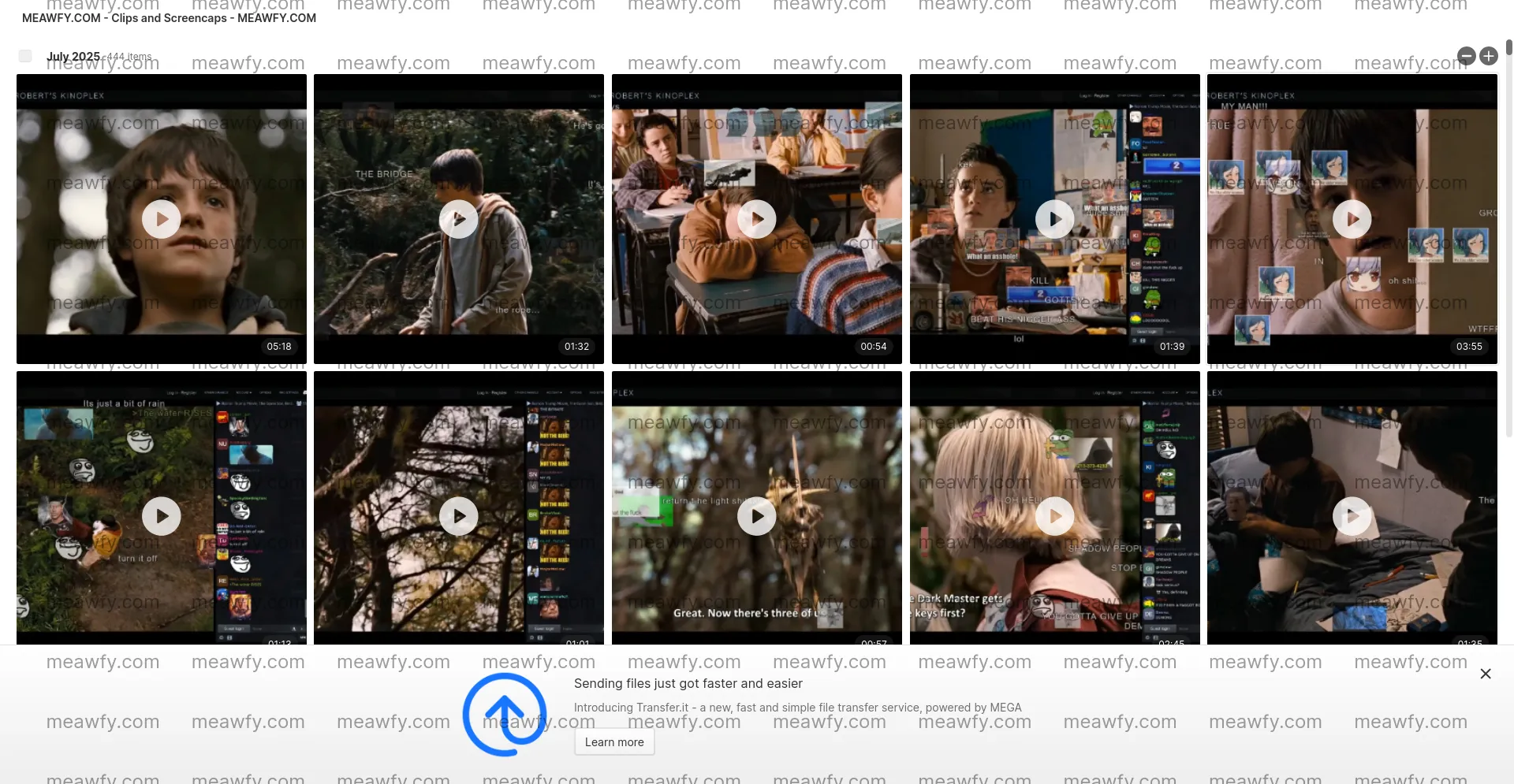 Clips And Screencaps - 1.051 TB Mega Folder | Meawfy