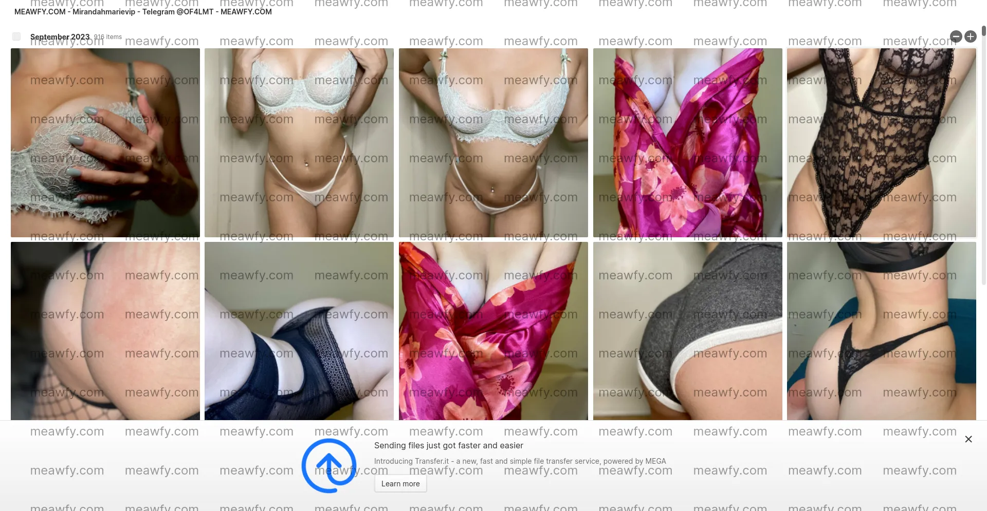 Downloading Mirandahmarievip - Telegram @Of4lmt 2.267 GB Mega Link