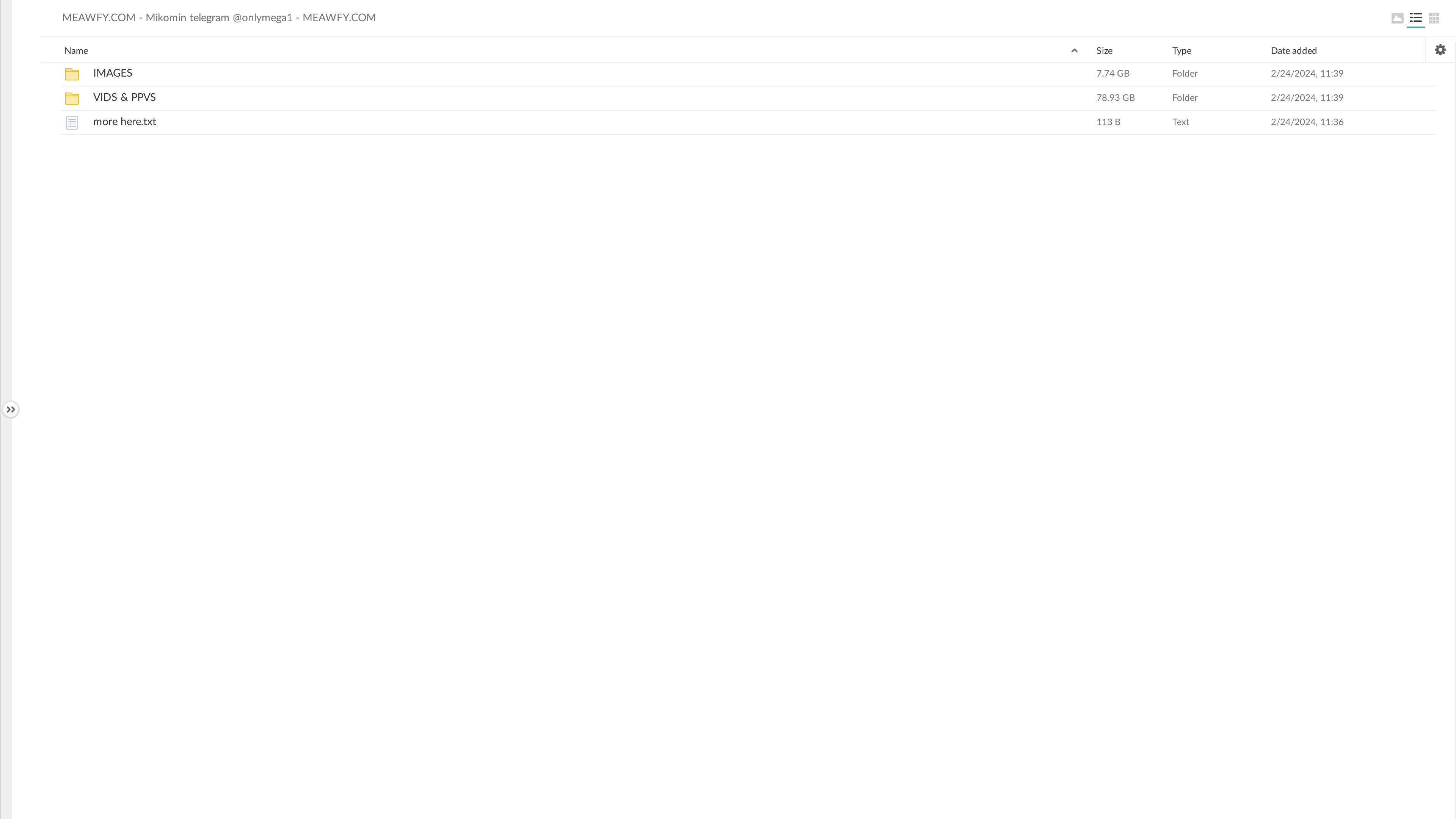 Downloading Mikomin Telegram @Onlymega1 86.67 GB Mega Link